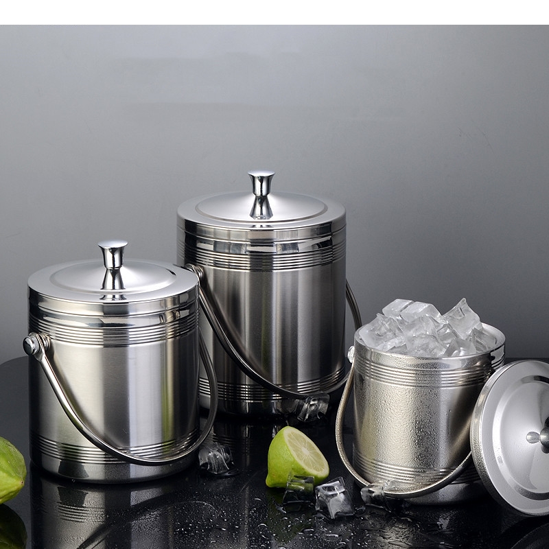 Whisky Beer And Wine - Secchiello per il ghiaccio portatile a